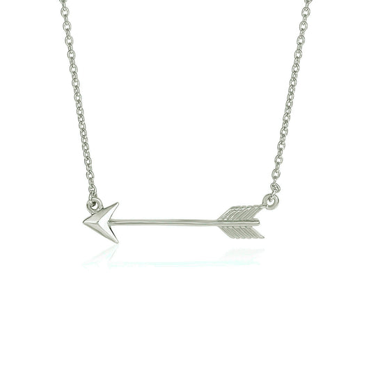 Arrow Pendant Necklace in Sterling Silver