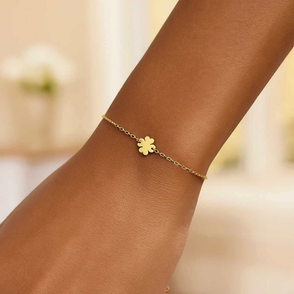 Clover Bracelet in 14K Yellow Gold