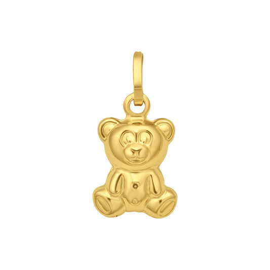 Teddy Bear Charm in 14K Yellow Gold