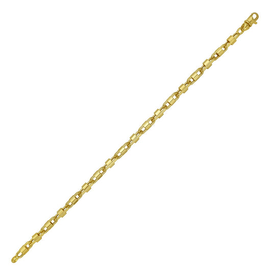 Box Link Bracelet in 14K Yellow Gold (2.00 mm)