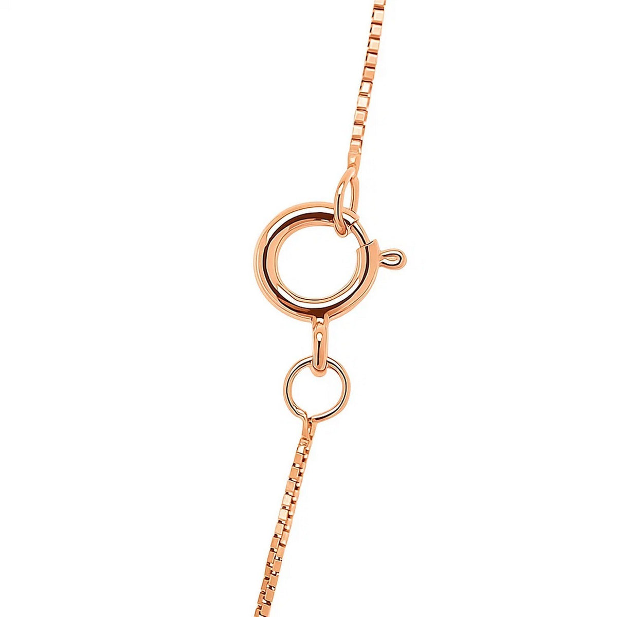 Classic Box Chain in 14K Rose Gold (0.45 mm)