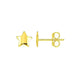 Puffed Star Stud Earrings in 14K Yellow Gold (6.50 mm)