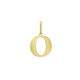 Initial O Charm Pendant in 14K Yellow Gold