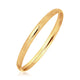 Diamond Cut Children's Dome Bangle in 14K Yellow Gold
