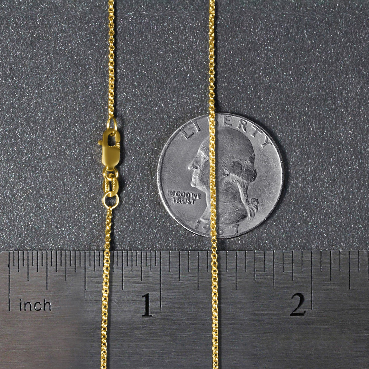 Diamond-Cut Rolo Chain Necklace in 14K Yellow Gold