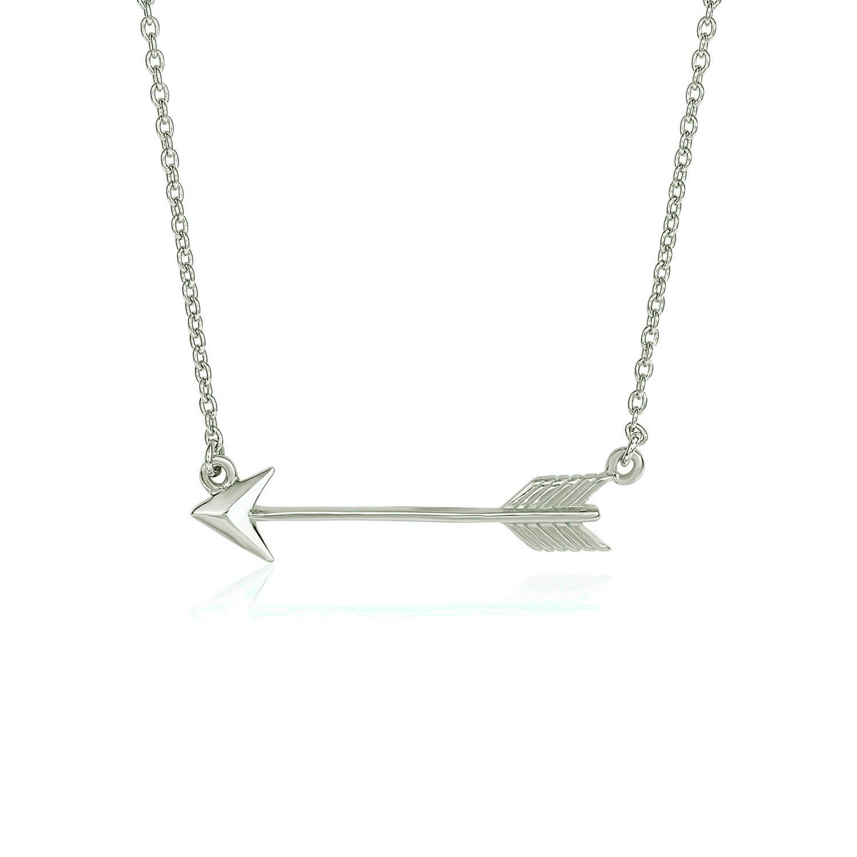 Arrow Pendant Necklace in Sterling Silver