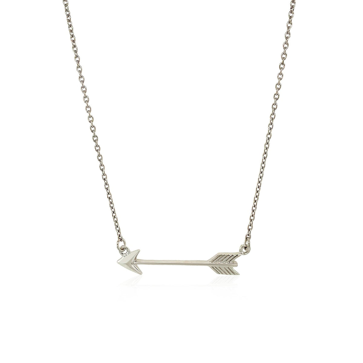 Arrow Pendant Necklace in Sterling Silver