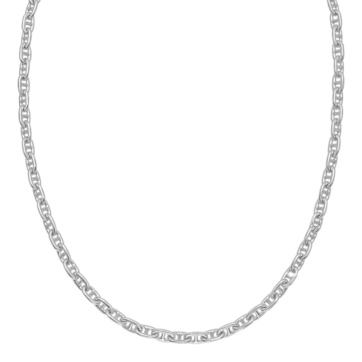 Anchor Chain Necklace in Sterling Silver (6.40 mm)