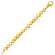 Bold Bead Bracelet in Yellow Gold-Plated Silver