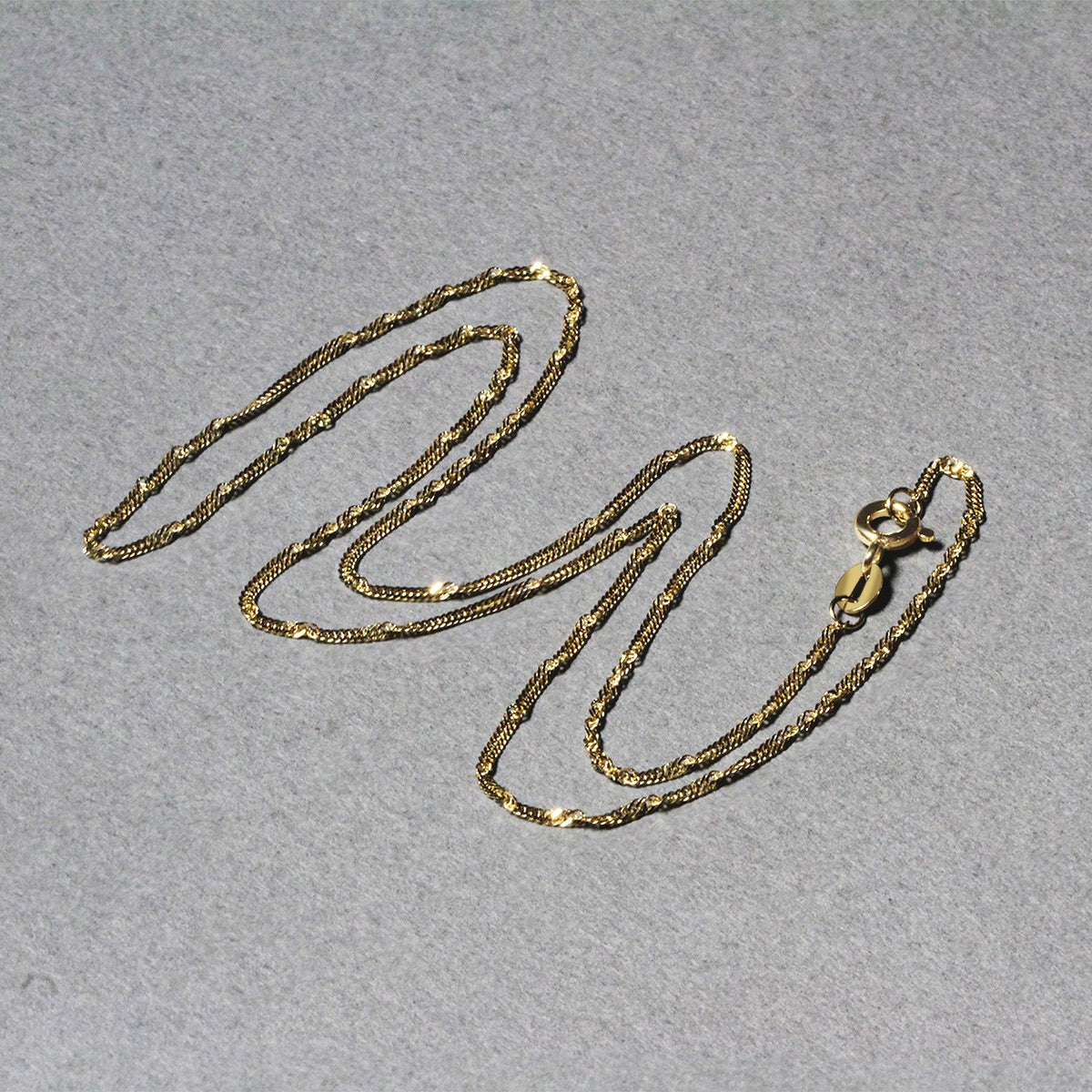 Singapore Chain in 10K Yellow Gold (1.50 mm)