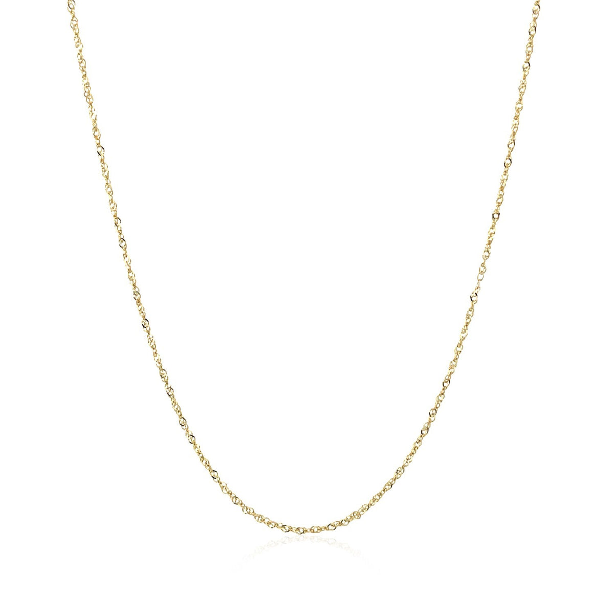 Singapore Chain in 14K Yellow Gold 0.81mm