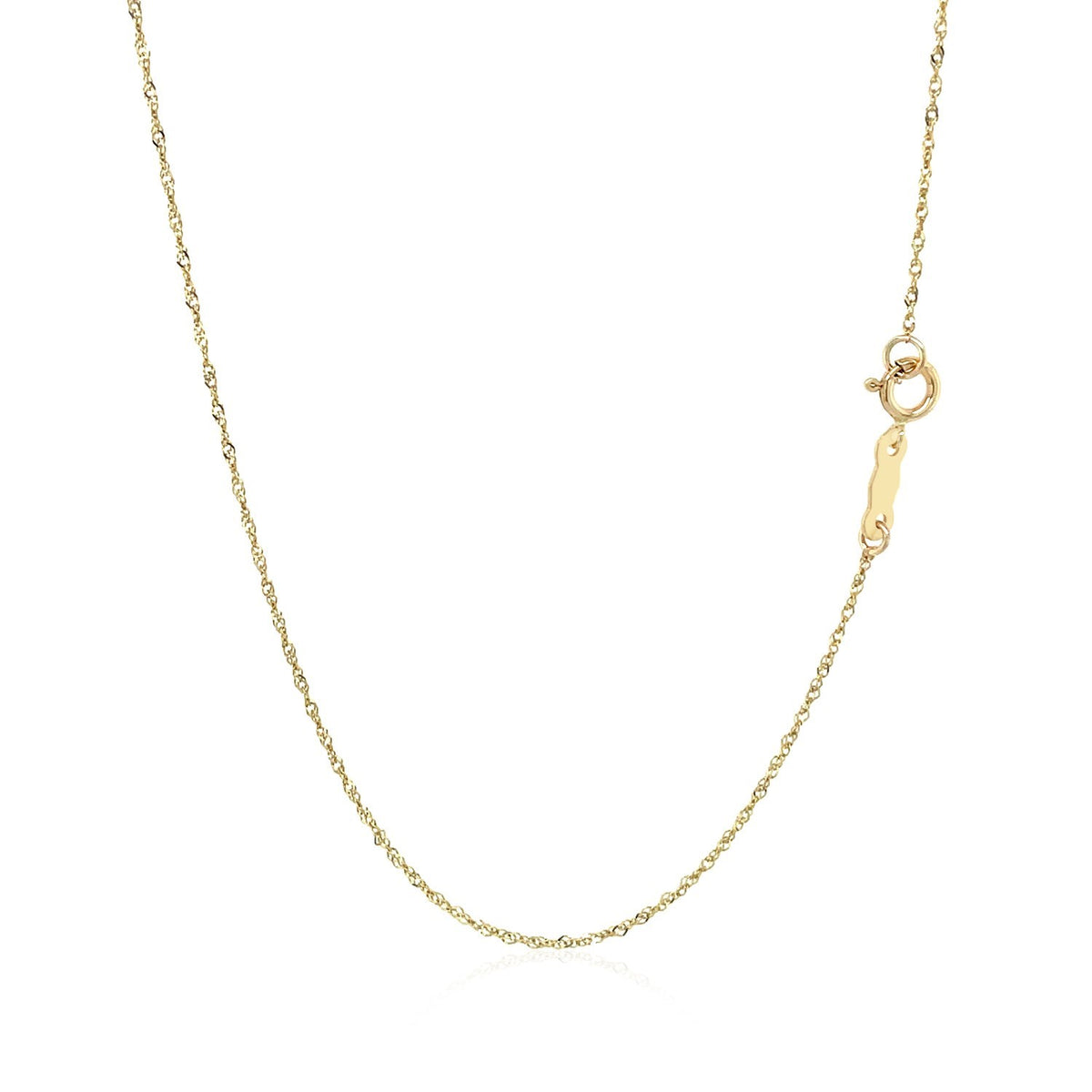 Singapore Chain in 14K Yellow Gold 0.81mm
