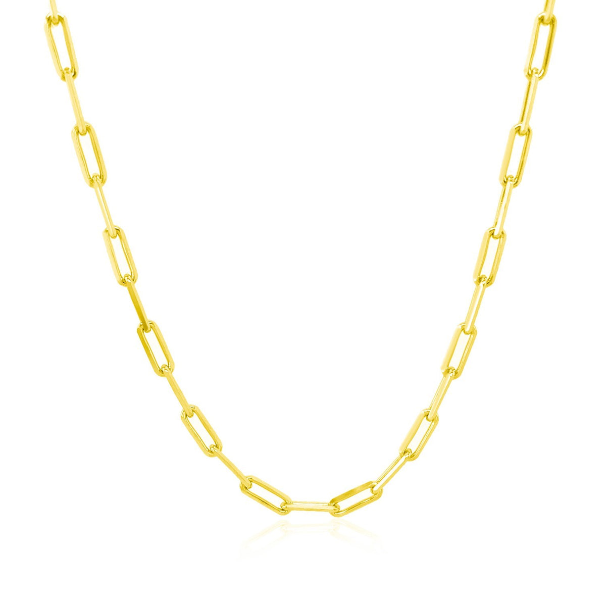 Paperclip Chain in Gold-Plated Sterling Silver (2.50 mm)