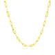 Paperclip Chain in Gold-Plated Sterling Silver (2.50 mm)