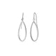 Open Teardrop Drop Earrings in 14K White Gold (41.00 mm)