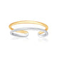 Fancy Open Wire Style Toe Ring in 14K Two-Tone Gold