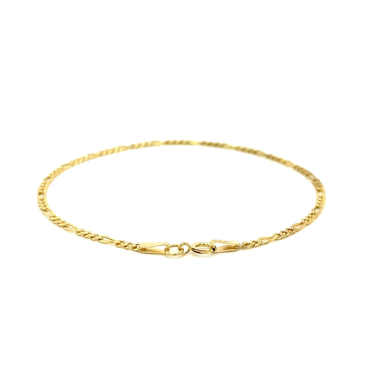 Figaro Anklet in 14K Yellow Gold (1.90 mm)