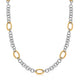 Multi-Style Chain Necklace in 18K Gold & Rhodium Silver