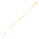 Children's Cross Bracelet in 14K Yellow Gold (1.00 mm)