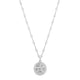Starfish Medallion Necklace in Rhodium-Plated Silver