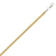 Two-Tone Snake Chain Anklet in Sterling Silver