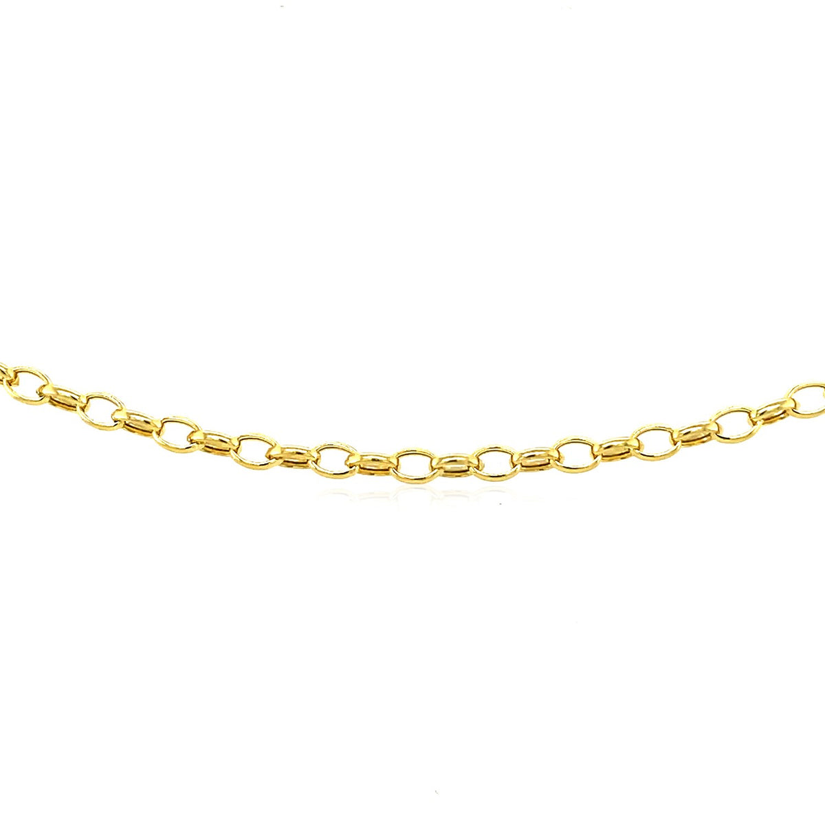Oval Rolo Chain Bracelet in 14K Yellow Gold