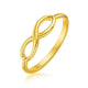 High Polish Infinity Ring in 14K Yellow Gold