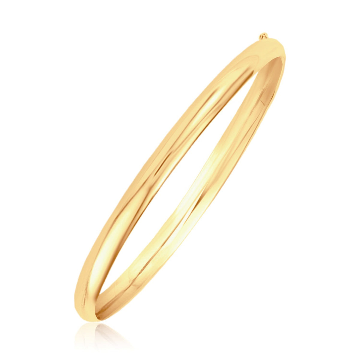 Classic Bangle in 14K Yellow Gold (5.00 mm)