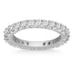 Common Prong Round Diamond Eternity Ring in 14K White Gold