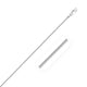 Octagonal Snake Chain in Rhodium-Plated Silver (1.10 mm)