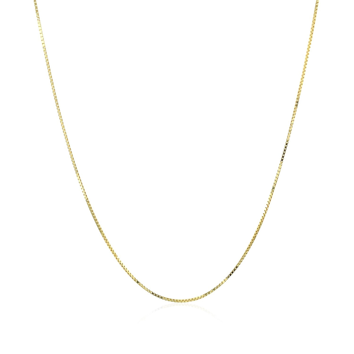 Classic Box Chain in 10K Yellow Gold (0.60 mm)