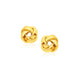 Classic Love Knot Stud Earrings in 14K Yellow Gold (9.65 mm)