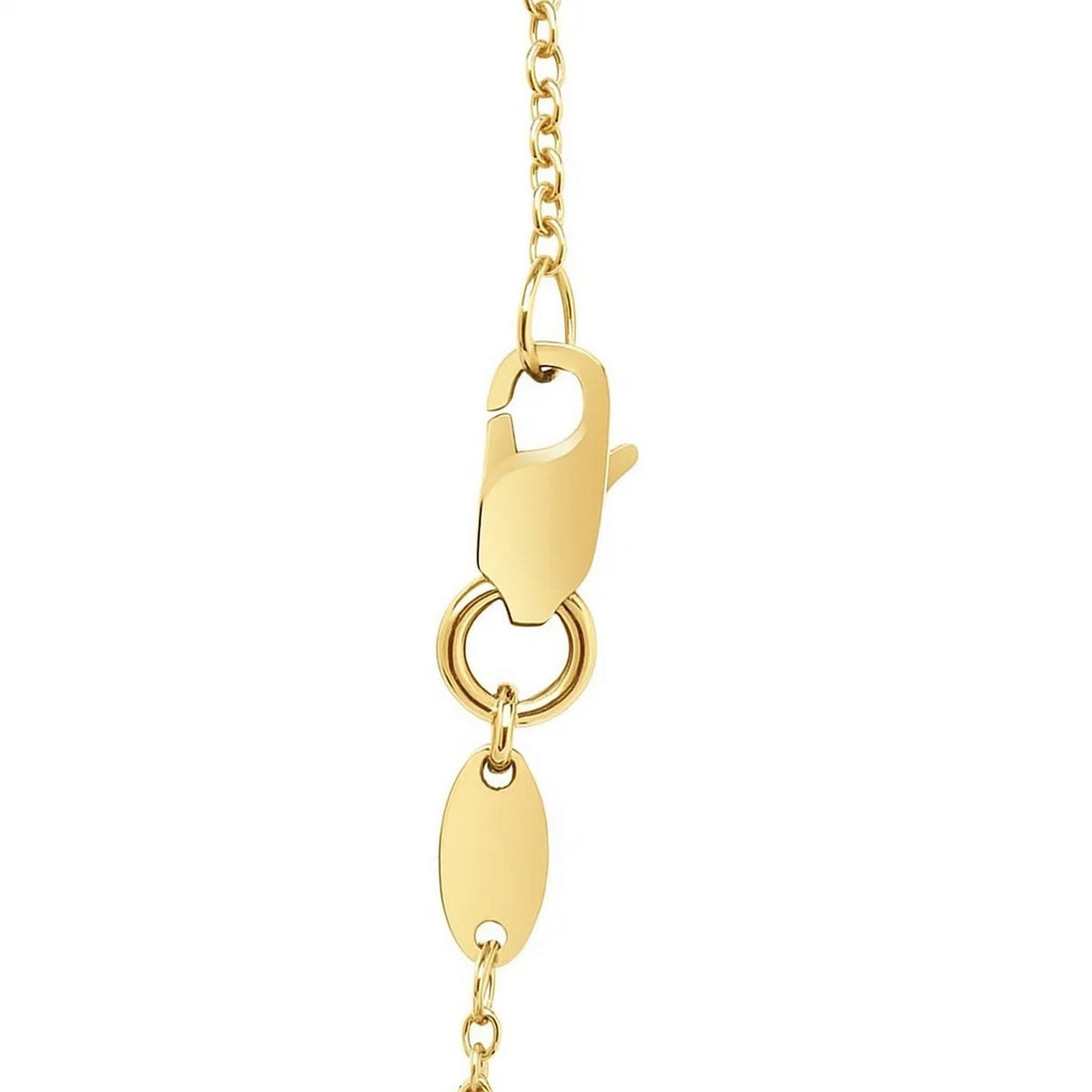 Flat Plate Bar Necklace in 14K Yellow Gold