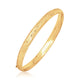 Diamond-Cut Crosshatch Bangle in 14K Yellow Gold (6.00 mm)