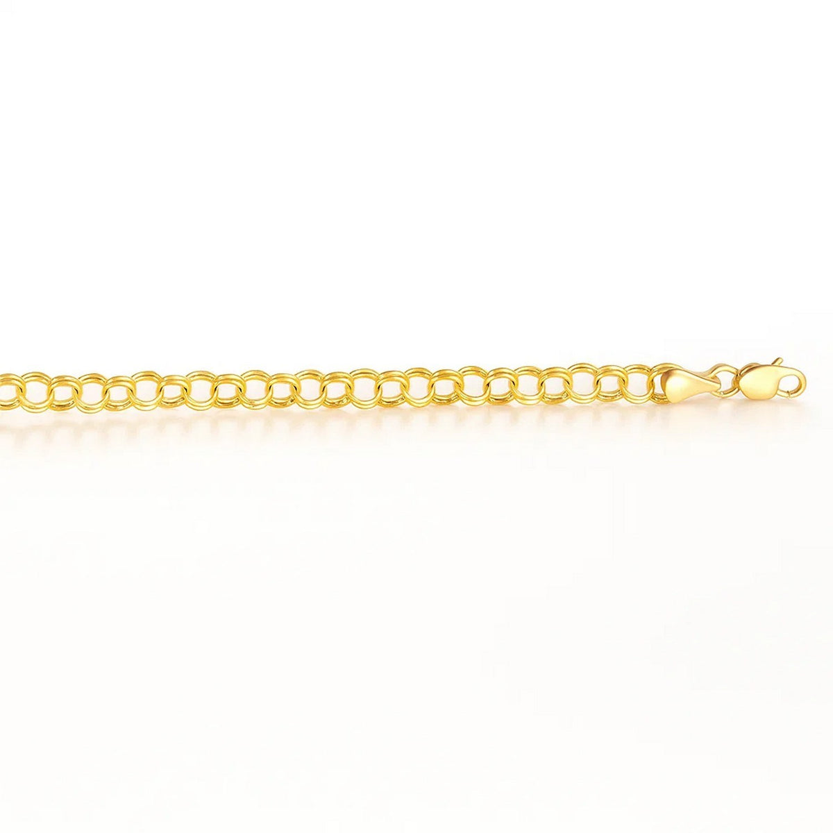 Lightweight Charm Bracelet in 14K Yellow Gold