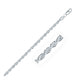 Diamond Cut Rope Style Chain in Sterling Silver (3.60 mm)
