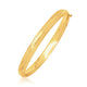 Diamond Cut Dome Children's Bangle in 14K Yellow Gold (5.50 mm)