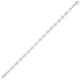 Puffed Mariner Bracelet in Rhodium-Plated Sterling Silver (3.70 mm)
