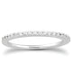 Slim Profile Micro Prong Diamond Wedding Band in 14K White Gold (0.19 ct. tw.)