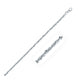 Sparkle Style Chain in Rhodium-Plated Silver 2.2mm (2.20 mm)