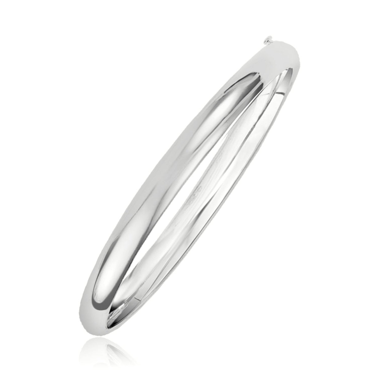 Classic Bangle in 14K White Gold (5.00 mm)