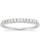 Raised Shared Prong Diamond Wedding Band in 14K White Gold (0.18 ct. tw.)