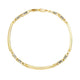 Men's Polished Bar Link Bracelet in 14K Two-Tone Gold (9.65 mm)