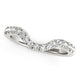 Curved Style Diamond Wedding Ring in 14K White Gold (1/3 cttw)