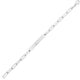 Engravable ID Bar Paperclip Bracelet in Silver (2.10 mm)