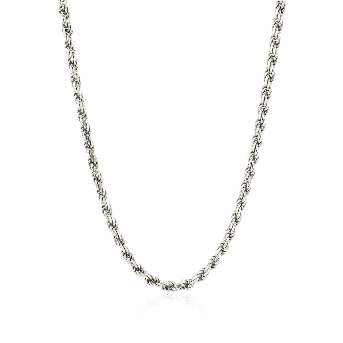 Diamond Cut Rope Style Chain in Sterling Silver (2.90 mm)