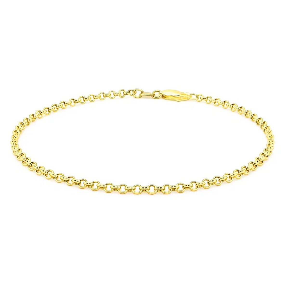 Rolo Chain Bracelet in 14K Yellow Gold
