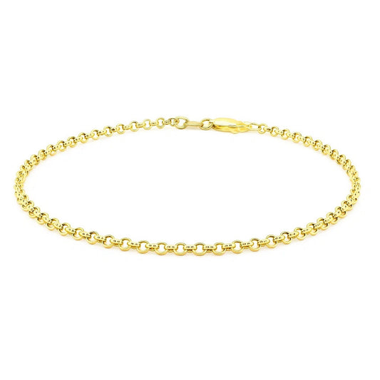 Rolo Chain Bracelet in 14K Yellow Gold