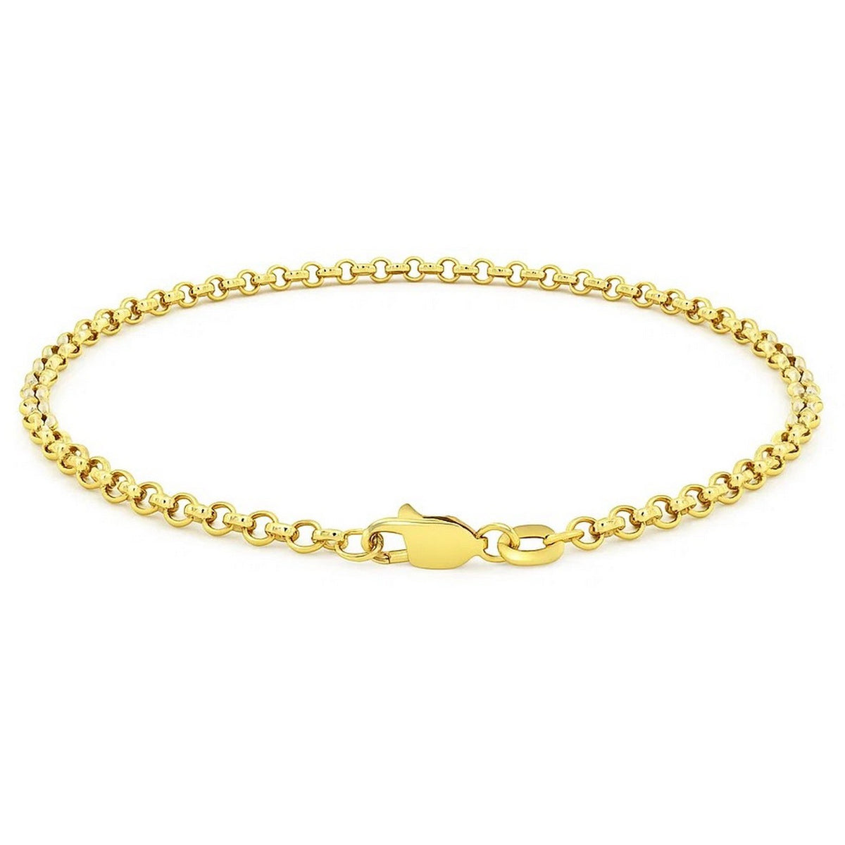 Rolo Chain Bracelet in 14K Yellow Gold