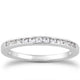 Channel Set Diamond Wedding Band Set in 14K White Gold 1/3 Around